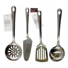 GENERICO - Cucharones X4 Cucharas Acero Inoxidable Utensilios Cocina