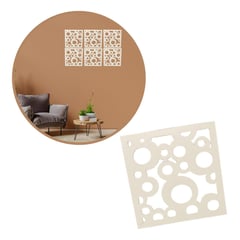 TITAN DECKO - 6 Laminas Mdf Para Pared Con Diseño 30x30cm