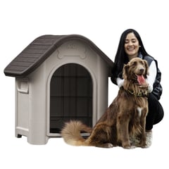 PLASTICOS MQ - Casa Para Mascotas Grande Mediana Marca Mq