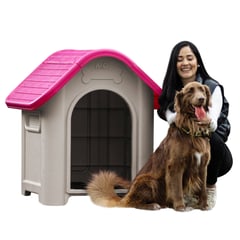 PLASTICOS MQ - Casa Para Mascotas Grande Mediana Marca Mq