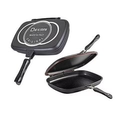 DESSINI - Sartén Doble Parrilla Italy Non Stick Pans 40 Ctms