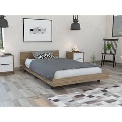 MUEBLES ONLINE - Cama 120 Kaia Miel