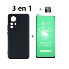 GENERICO - Estuche Funda para Xiaomi 12T Pro + Vidrio Cerámico + Vidrio Cámara