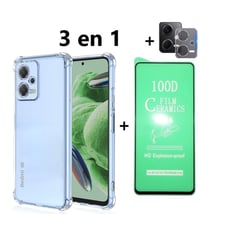 GENERICO - Estuche para Redmi Note 12 Pro Plus + Vidrio Cerámico + Vidrio Cámara