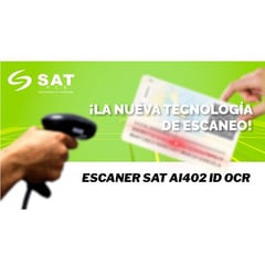 SAT - Lector Códigos Barras Ai402 Id Cedulas Ocr 1d 2d Digital