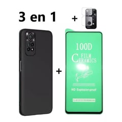 GENERICO - Estuche Funda para Redmi Note 11 S/Pro + Vidrio Cerámico+Vidrio Cámara