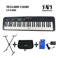 CASIO - Teclado Ct-s300 +base+estuche Lona+ Adapt Ad-e95100lu