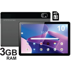 KRONO - Tablet 10 Pulgadas SIM 4G 3GB Ram Android 12 64GB Doble Cámara NEGRO
