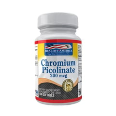 HEALTHY AMERICA - Chromium Picolinate 200mcg 100 softgels