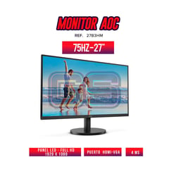 AOC - MONITOR 27 27B3HM 75HZ FHD 4MS HDMI-VGA PANEL VA