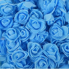GENERICO - Rosas Flores Arreglos En Foami Foamy Paquete X 500 Unidades - Azul cielo - Talla única