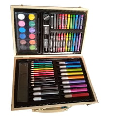 AGUGU STORE - Kit De Colores Set De Arte Infantil - 68 Pcs Estuche Madera