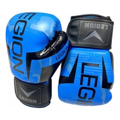 LEGION - Guantes Boxeo 14 Onzas Azul Negro