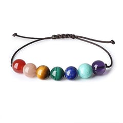 MERIDIAN POINT - Pulsera de los 7 Chakras con Piedras Naturales - Minimalista