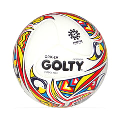 GOLTY - Balon De Futbol Profesional Origen No.4-Blanco