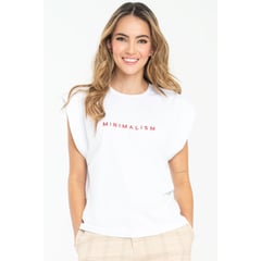 RAGGED - Camiseta minimal Blanco