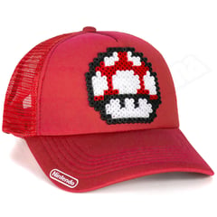 ARITEX - Gorra Pixel Art - Honguito - Estilo Retro 8 Bits Super Mario Nintendo