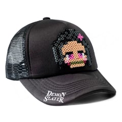 ARITEX - Gorra Pixel Art Demon Slayer Kimetsu no Yaiba Nezuko Retro 8 Bits