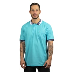 HAMER - Camiseta Tipo Polo Para Hombre Con Bolsillo