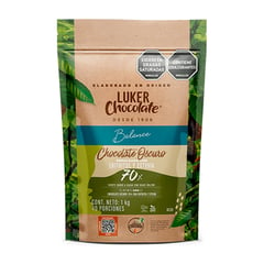 CASALUKER - Chocolate Real 70% Con Eritritol y Estevia X 1 Kg Luker