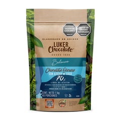 CASALUKER - Chocolate Real 70% Azucar De Coco X 1 Kg Luker