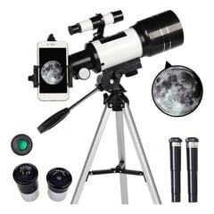 ARTICULOSALTAGAMA - Telescopio Astronomico Monocular F30070m Con Soporte Celular