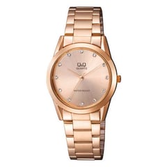 Q&Q - Reloj Q700j020y By Citizen Ladies Strass Rose + Estuche