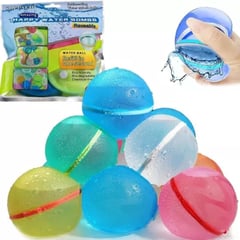 GENERICO - Globos Bombas De Agua Reutilizables Cierre Magnético Pack X6