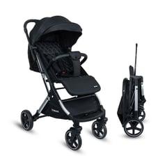 BEBESIT - Coche bebe Compacto Pixel Dark Negro