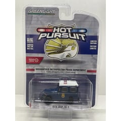 GREENLIGHT - CARRO JEEP DJ-5 1974 HOT PURSUIT A ESCALA 164 DE COLECCIÓN