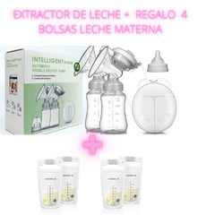 MUNDO BEBE - extractor doble electrico de leche materna + regalo