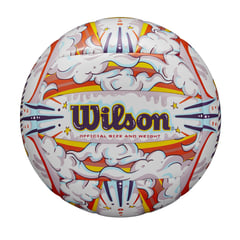 WILSON - Balón de Voleibol Graffiti Peace NO5 Naranja