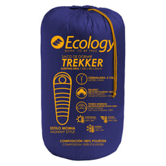 ECOLOGY - Sleeping Bag Saco De Dormir Trekker Azul