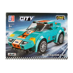 GENERICO - Armable Tipo Lego 2EN1 carro o Transformer Azul 196pcs