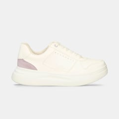 BATA - Tenis Casuales Blanco-Lila Isma Mujer.