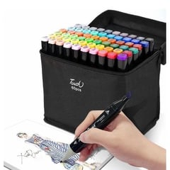 TOUCH - Marcadores X60 Colores Doble Punta Dibujos Base De Alcohol