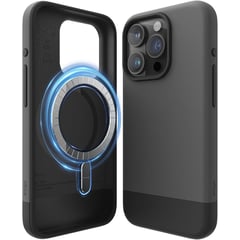ELAGO - Estuche Compatible iPhone 15 Pro Glide Magsafe Gris / Negro