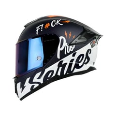 SHAFT - Casco Certificado PRO 620C EVO Apex Azul Naranja Visor IR Azul TXL