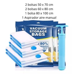 GENERICO - Kit Bolsas Empacadoras Al Vacío Y Aspirador Manual