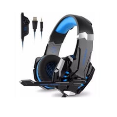 KOTION - Diadema Gamer G9000 Luz Led Microfono Usb Audifonos