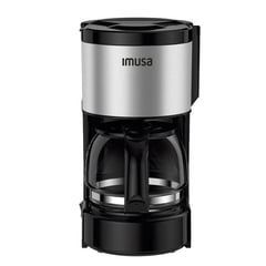 IMUSA - Cafetera 6tazas Perfecta Inox Negro 8010000719