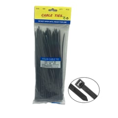 GENERICO - Amarres Plasticos De 36mmx200mm Largo Color Negro X 100unds