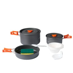 TERRAFORCE - Set Ollas Aluminio Camping 3 Piezas