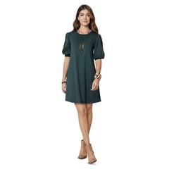 RUTTA - Vestido Corto Mujer Verde Botella 86023