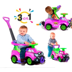 BOY TOYS - Carro Paseador Montable 3 En 1 Niños Bebe