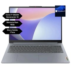 LENOVO - Portatil Ideapad Slim 3 Intel Core I7 13620h RAM 16gb SSD TB 15 WIN 11