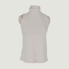 L Y H - Camiseta Para Mujer Sin Manga Beige Marca L&H