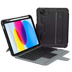 NILLKIN - Estuche Compatible con iPad 10, iPad 10.9 2022 Bumper Keyboard