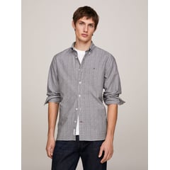 TOMMY HILFIGER - Camisa Oxford Regular Con Estampado De Canasta