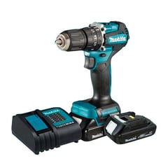 MAKITA - TALADRO PERCUTOR 1/2"18V BRUSHLESS 2BAT 1.5AH/CARG